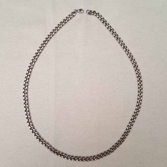 BNWT Stainless Steel Curb Link Necklace - Picture 2 of 4
